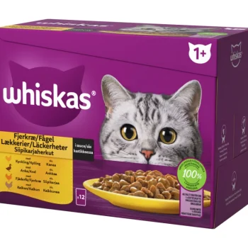 Whiskas Kissanruoka^Kissanruoka 12 X 85 G 1+ Siipikarjaherkut Kastikkeessa