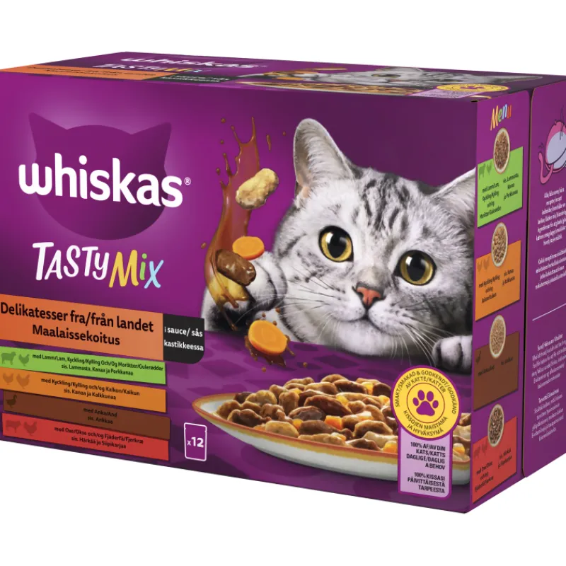 kissanruoka-whiskas-12-x-85-g-SyUkcxzJ-0.webp Whiskas Kissanruoka^Kissanruoka 12 X 85 G 1+ Tasty Mix Maalaissekoitus Kastikkeessa