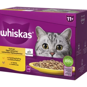 Whiskas Kissanruoka^Kissanruoka 12 X 85 G 11+ Siipikarjaherkut Hyytelössä