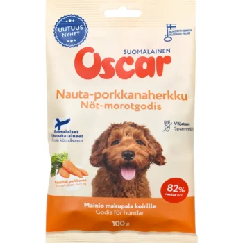 Oscar Koiranruoka^Koiran Herkku 100 G Nauta-porkkana