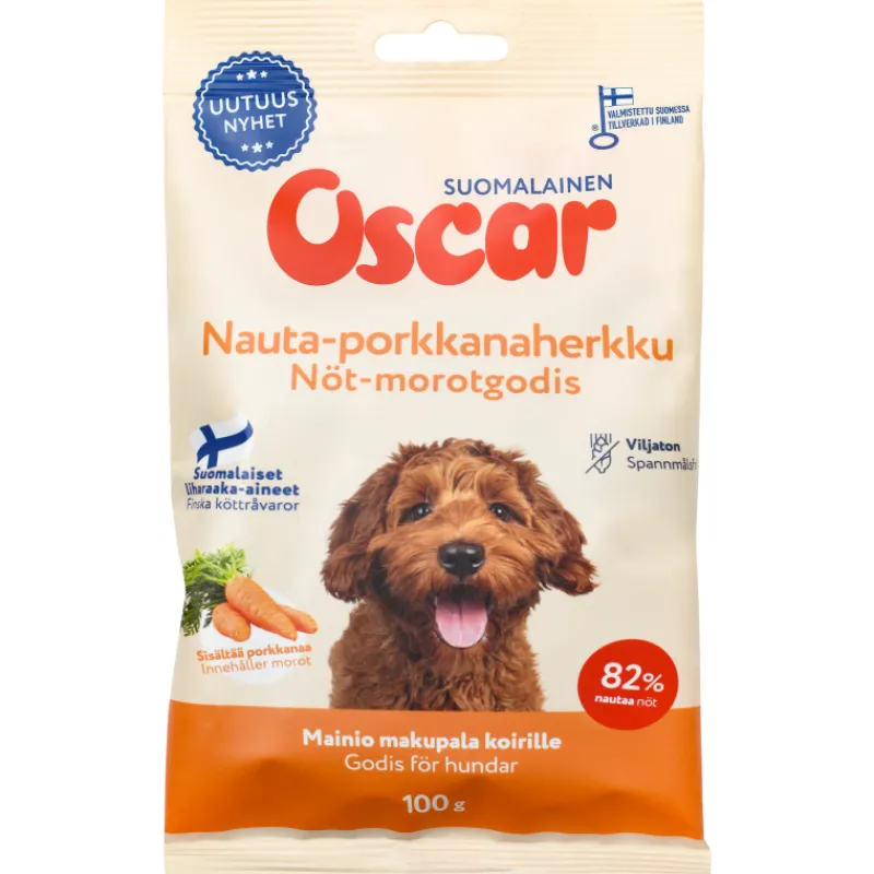 koiran-herkku-oscar-100-g-naut-kVhtvuQB-0.webp Oscar Koiranruoka^Koiran Herkku 100 G Nauta-porkkana