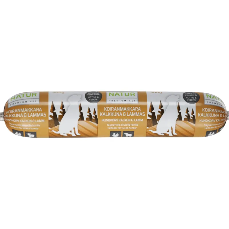koiranmakkara-natur-premium-pe-AKaghuMd-0.webp Natur Premium Pet Koiranruoka^Koiranmakkara 500 G Kalkkuna-lammas