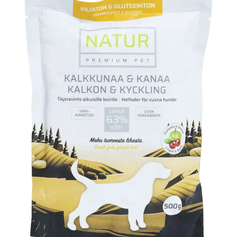 koiranruoka-ateria-natur-premi-FaSiWyRe-0.webp Natur Premium Pet Koiranruoka^Koiranruoka-ateria 500 G Kana-kalkkuna
