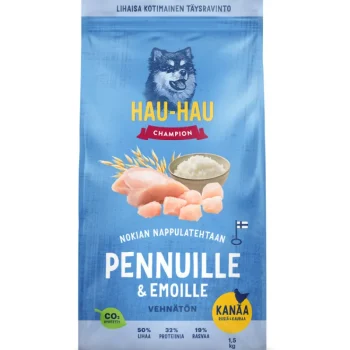 Hau Hau Champion Koiranruoka^Koiranruoka Hau-Hau Champion 1,5 Kg Pennuille & Emoille Kana