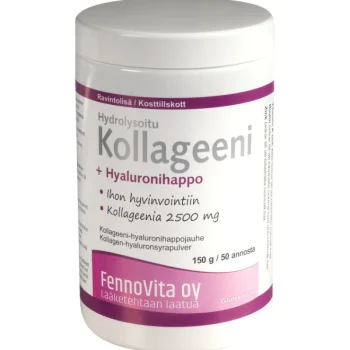 Fennovita Terveysravinteet Ja -valmisteet^Kollageeni + Hyaluronihappo 2500 Mg 150 G
