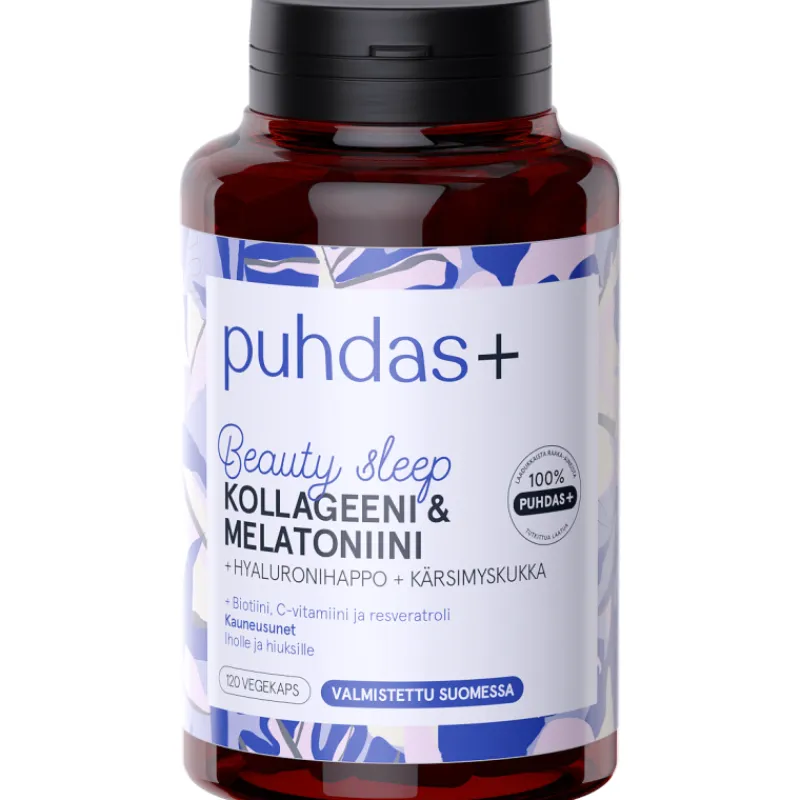 kollageeni-melatoniini-puhdas-JnqsmRWf-0.webp Puhdas+ Terveysravinteet Ja -valmisteet^Kollageeni & Melatoniini 120 Kaps Beauty Sleep
