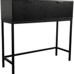 Tenstar Huonekalut-Konsolipöytä 90 X 30 X 84 Cm Siera Musta