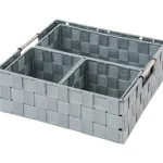 Kotikulta Sisustuskorit-Korisetti 4 Kpl Punos Harmaa