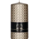 Kynttilänjalat Ja Kynttilät-Koristekynttilä 15 Cm Metalli Beige