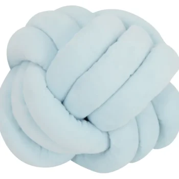 Miny Sisustustyynyt Ja Huovat-Koristetyyny 26 Cm Solmupallo Vaaleansininen