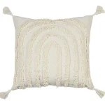 Miny Sisustustyynyt Ja Huovat-Koristetyyny 45 X 45 Cm Tuftattu Luonnonvalkoinen