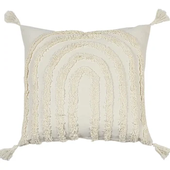 Miny Sisustustyynyt Ja Huovat-Koristetyyny 45 X 45 Cm Tuftattu Luonnonvalkoinen