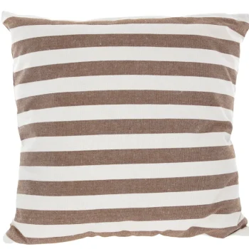 Miny Sisustustyynyt Ja Huovat-Koristetyyny Luonnonvalkoinen, Ruskea Raita 45 Cm X 45 Cm