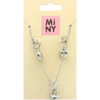 Miny Korut Ja Kellot^Korvakoru- Ja Kaulakorusetti Hopeanvärinen