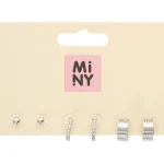 Miny Korut Ja Kellot^Korvakorusetti 3 Paria Hopeanvärinen