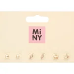 Miny Korut Ja Kellot^Korvakorusetti 3 Paria Kullanvärinen