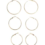 Cailap Korut Ja Kellot^Korvakorut 3 Kpl Renkaat