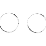 Cailap Korut Ja Kellot^Korvakorut Iso Rengas Hopea