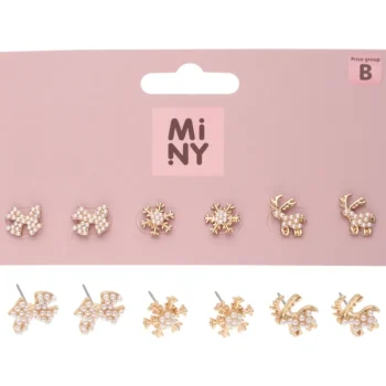 Miny Korut Ja Kellot^Korvakorut 3 Kpl Joulu