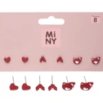 Miny Korut Ja Kellot^Korvakorut 3 Kpl Joulu Punainen