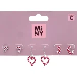 Miny Korut Ja Kellot^Korvakorut 3 Paria Joulu Candy Cane