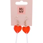 Miny Korut Ja Kellot^Korvakorut Sydän Punainen