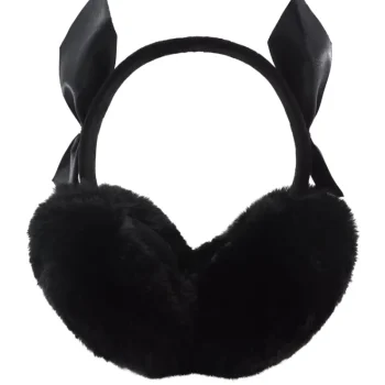 Miny Naisten Asusteet-Korvaläpät Ruseteilla Musta