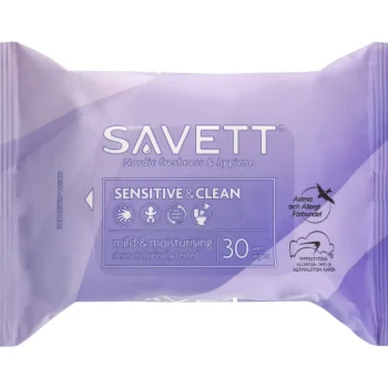 Savett Hyvinvointi- Ja Terveydenhoitotarvikkeet^Kosteuspyyhe 30 Kpl Sensitive