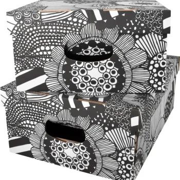 Karto Vaatehuolto Ja -säilytys^Kotilaatikko 2 Kpl Siirtolapuutarha Musta