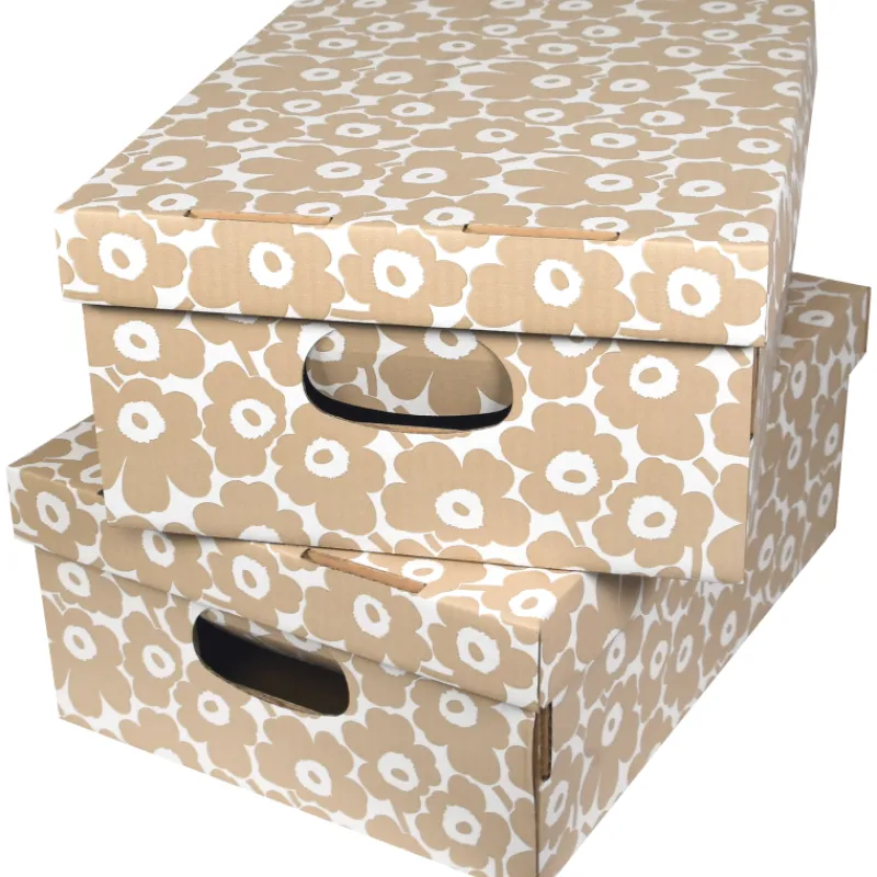 kotilaatikko-karto-2-kpl-unikk-RbKiRXSI-0.webp Karto Vaatehuolto Ja -säilytys^Kotilaatikko 2 Kpl Unikko Beige