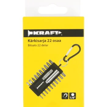 Kraft Sähkötyökalujen Tarvikkeet-Kärkisarja Ripustettava 22-osainen