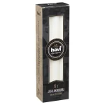 Havi Kynttilänjalat Ja Kynttilät-Kruunukynttilä 24 Cm 6 Kpl Valkoinen