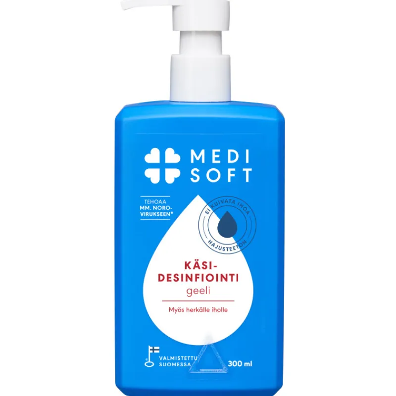 ksihuuhde-300-ml-desinfioiva-vjlgLArM-0.webp Medisoft Hyvinvointi- Ja Terveydenhoitotarvikkeet^Käsihuuhde 300 Ml Desinfioiva