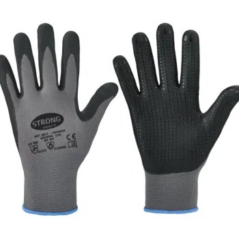Stronghand Työvaatteet-Käsine 9 Nitriilinäppylöillä