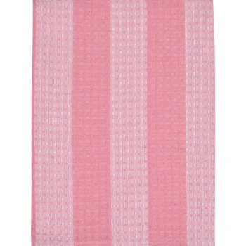 Miny Kylpyhuone- Ja Saunatekstiilit-Käsipyyhe 60 X 60 Cm Raita Vaaleanpunainen