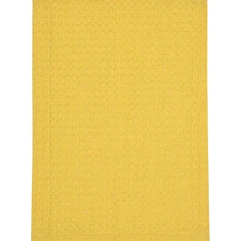 Miny Kylpyhuone- Ja Saunatekstiilit-Käsipyyhe 60 X 60 Cm Vohveli Keltainen