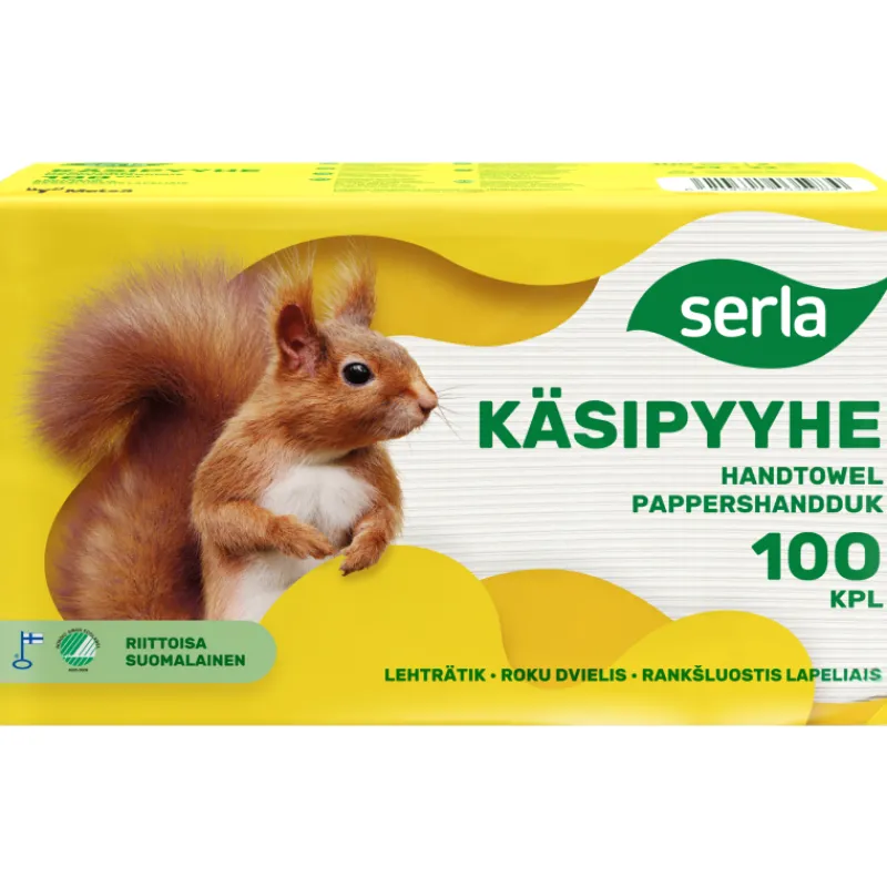 ksipyyhe-serla-100-kpl-valkoin-rDFrFkTm-0.webp Serla Talouspaperit^Käsipyyhe 100 Kpl Valkoinen