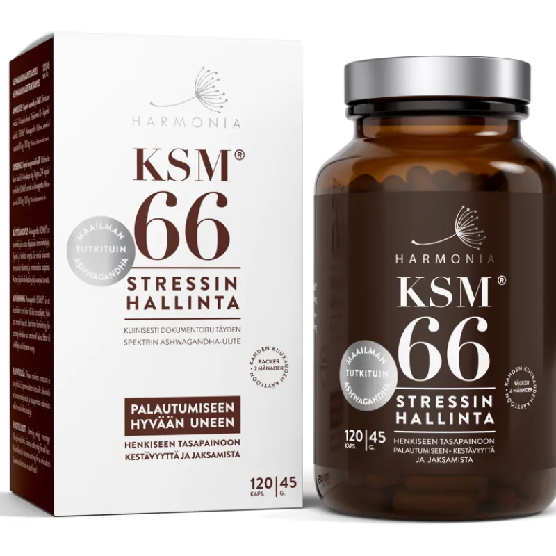 ksm66-harmonia-120-kpl-45-g-lu-EjAjVrfe-0.webp Harmonia Terveysravinteet Ja -valmisteet^KSM66 120 Kpl 45 G Luomu