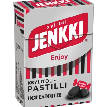 Jenkki Enjoy Purukumit^Ksylitolipastilli 80 G Hopeatoffee