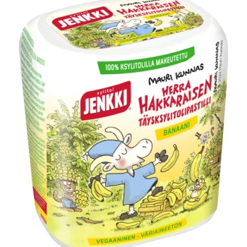 Jenkki Purukumit^Ksylitolipastilli Herra Hakkarainen 45 G Banaani