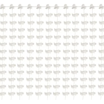 Let's Party Teemajuhlat-Kukkaverho 180 X 200 Cm Valkoinen