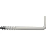 Pisla Ripustus-Kulmakoukku 40 Mm Teräs/valkoinen, 6 Kpl