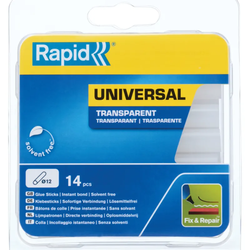 kuumaliimapuikot-12-mm-125-g-k-NNTdFXrd-0.webp Rapid Liimat, Massat Ja Tasoitteet-Kuumaliimapuikot 12 Mm, 125 G, Kirkas