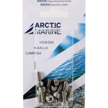 Arctic Marine Naulat Ja Ruuvit-Kuusiokoloruuvi DIN 912 M5x12mm A4