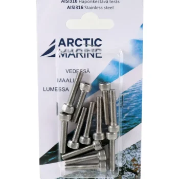 Arctic Marine Naulat Ja Ruuvit-Kuusiokoloruuvi DIN 912 M5x25mm A4