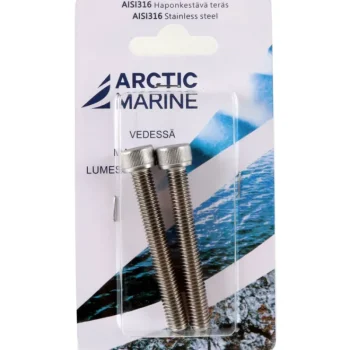 Arctic Marine Naulat Ja Ruuvit-Kuusiokoloruuvi DIN 912 M8x60mm A4