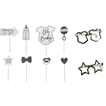 Let's Party Teemajuhlat-Kuvakoriste 10 Kpl Oh Baby