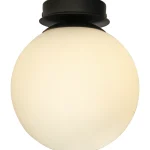 Aneta Lighting Sisävalaisimet-Kylpyhuoneen Plafondi Lido Musta/valkoinen