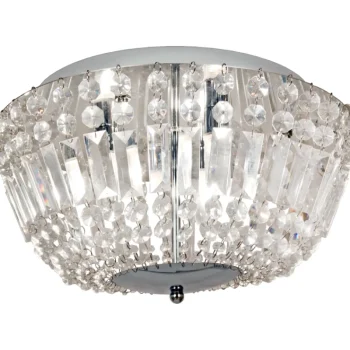 Aneta Lighting Sisävalaisimet-Kylpyhuoneen Plafondi Giovanna, Kromi/kirkas