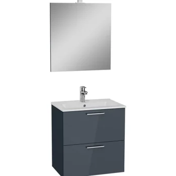 Vitra LVI-Kylpyhuonekalustesetti 3in1 Mia 60 Cm Antrasiitti